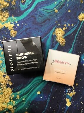 NIB Brow wax bundle/2: Morphe and Jasmine Beauty both in clear